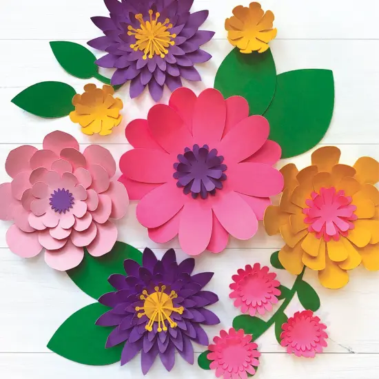 Printworks Floral Cardstock, Includes Fuchsia, Goldenrod, Purple, Pink, and Green Cardstock, 8 ½” x 11”, 200 Sheets (00602) {5}