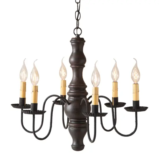 Gettysburg Chandelier in Black {1}