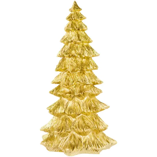 Northlight Metallic Woodland Layered Christmas Tree Decoration - 9.5" - Gold Finish {1}