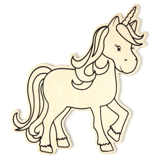 CousinDIY MDF Shape-Unicorn {1}