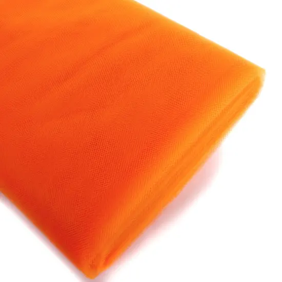 54" Tulle Fabric Bolt Orange Peel {2}