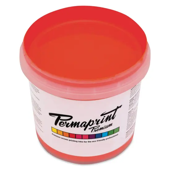 Permaprint Premium Screen Ink - Glow Orange, 1 L {1}