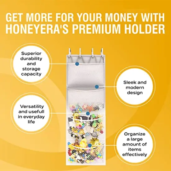 Stuffed Animal Storage - Over Door Organizer for Stuffies, Baby Ideas Holder, Toy Plush Storage/Hammock Hanging Storage Net Big Girls Toddler Large Bag Animals {3}