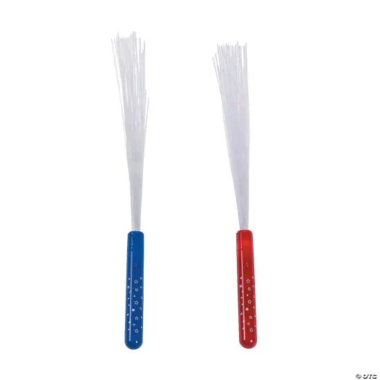 Patriotic Fiber Optic Light-Up Wands - 12 Pc. {2}