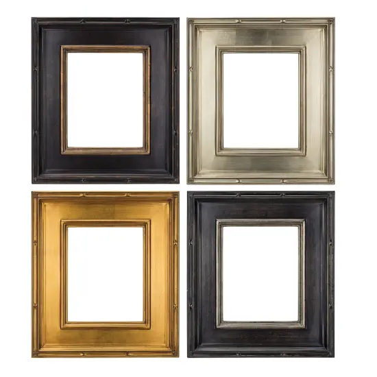 Creative Mark Museum Collection Black & Silver Plein Aire Frames - Museum Quality Plein Aire Frames for Photos, Artwork, Paintings, & More! - 2 Pack {5}