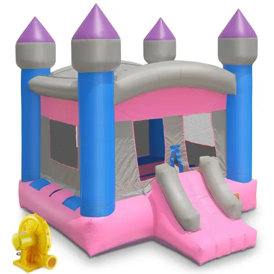 Cloud 9 Commercial Grade Princess Castle Bounce House with Blower - 100% PVC 13' x 13' Bouncer {1}