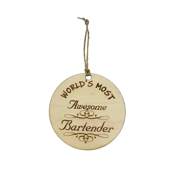 Worlds most Awesome Bartender - Ornament {1}