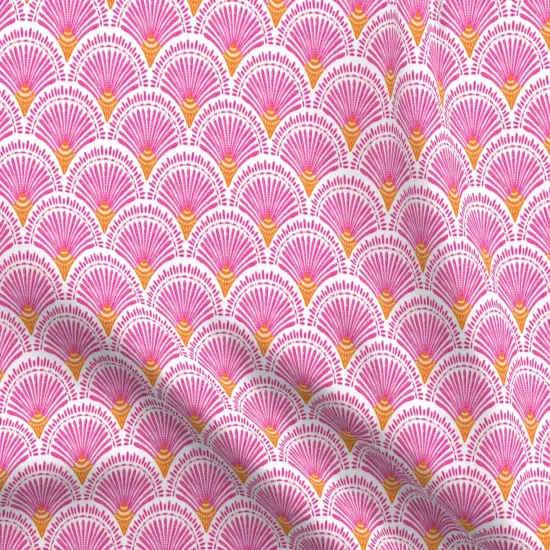 Various Fabrics by the Yard or Fat Quarter Hot Pink Arches Orange Geometric Abstract Colorful Graphic Vibrant Custom Printed Fabric by Spoonflower {5}