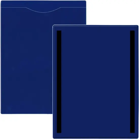 Plastic File Jackets Magnetic - Open Short - Letter Size 6-Pack {3}