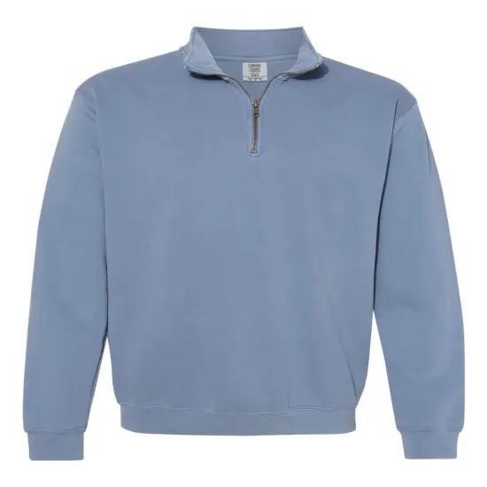 Comfort Colors&reg; Garment-Dyed Quarter Zip Sweatshirt Blue jean {1}