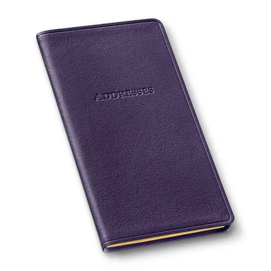 Gallery Leather Pocket Address Book - 6" x 3.25" Camden Violet {1}
