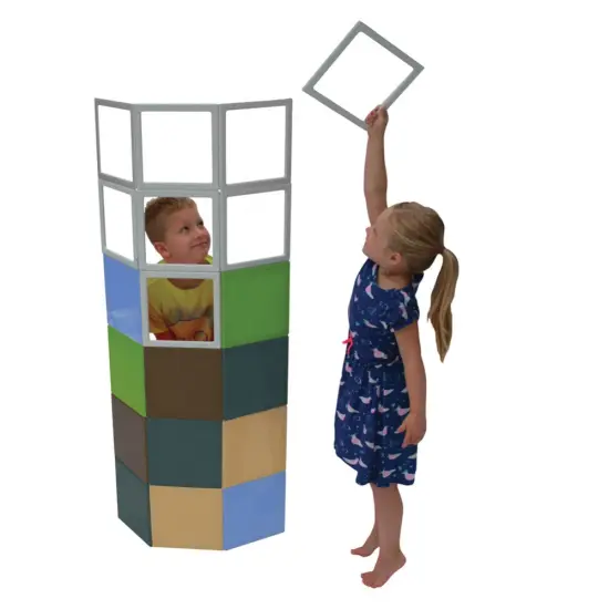 Panelcraft Earth Solids Magnetic Building Set - Set of 19 {1}