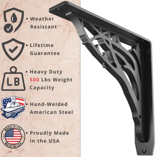 Starby Decorative Heavy Duty Steel Brackets {2}