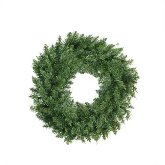 Northlight Buffalo Fir Artificial Christmas Wreath - 24" - Unlit Green {1}