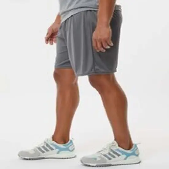 Augusta Sportswear&reg; - Best Octane Shorts For Men's, 100% polyester wicking knit - 1425 Navy {4}