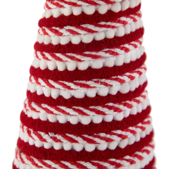 Northlight Candy Cane Swirled Christmas Cone Tree - 19.5" - White and Red {5}