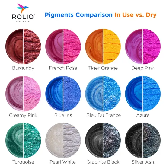Rolio Mica Powder 24 Color Sample Set - 5g Bags {2}