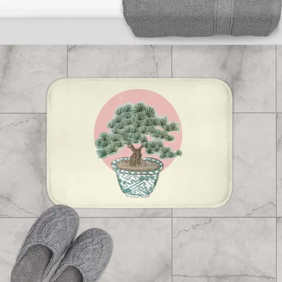 Bonsai Tree Bath Mat Yellow {3}