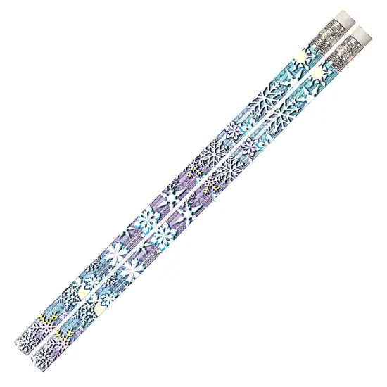 Snowflake Glitters Motivational Pencils, 12 Per Pack, 12 Packs {2}