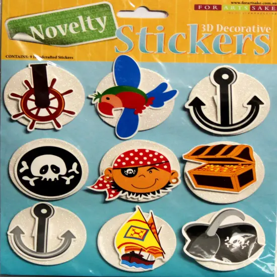 Pirates Dimensional Stickers {1}