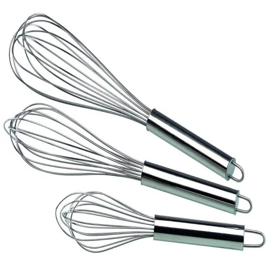 Kitcheniva Set of 3 STAINLESS STEEL BALLOON WIRE WHISK 8/10/12 inch {1}