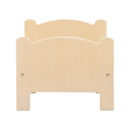 Kaplan Early Learning Company Wooden Doll Bed with Bedding {7}