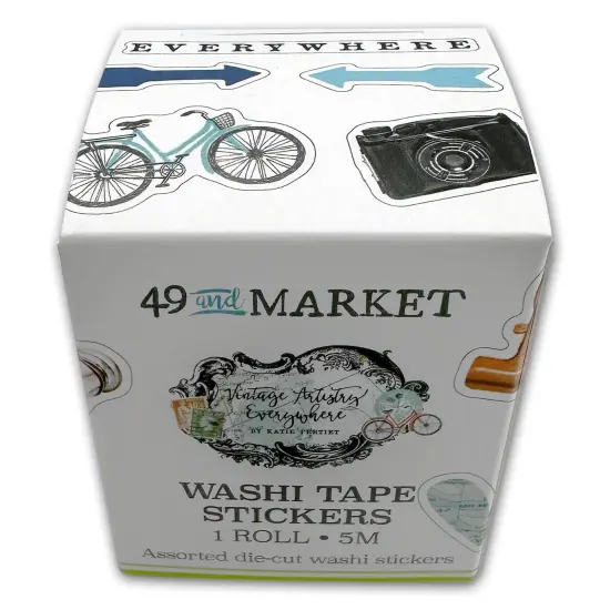 49 And Market Washi Sticker Roll-Vintage Artistry Everywhere {1}