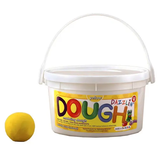 Dazzlin' Dough, Yellow, 3 lb. Tub, Pack of 3 {2}