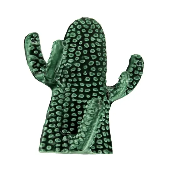 Green Triple Branch Seguaro Cactus Wall Hook {1}