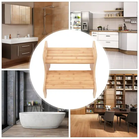 Kitcheniva 2 Steps Stool Ladder Benches High Stair {2}