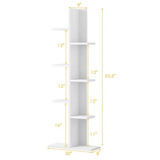 Open Concept Plant Display Shelf Rack Storage Holder White {4}