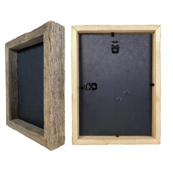 Rustic Farmhouse Signature Series Reclaimed Solid Wood Deep Inset Picture Frame {5}
