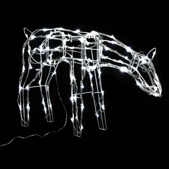3 Piece Christmas Light Display Reindeers with 229 LEDs Cold white {6}