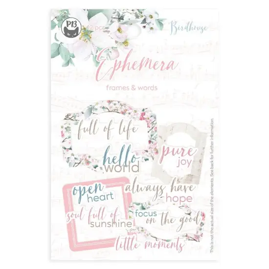 Birdhouse Ephemera Cardstock Die-Cuts 12/Pkg-#37 Frames & Words {1}