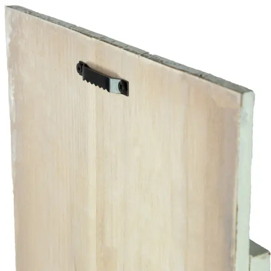 Northlight 47.5" Red Buffalo Plaid Wooden Noel Christmas Porch Board Sign Decoration White {7}