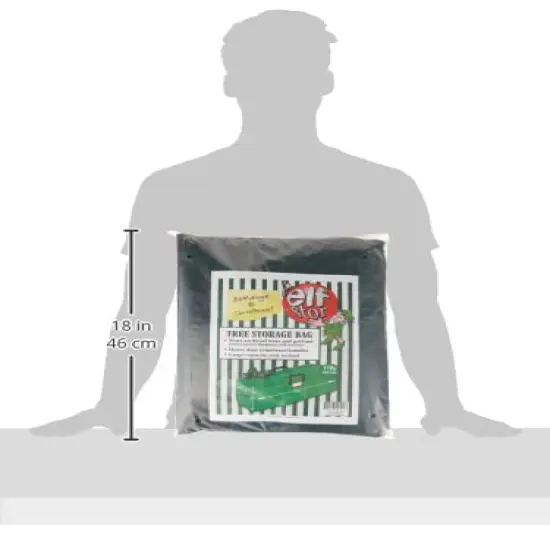 Elf Stor 83-DT5512 Premium Green Christmas Bag Holiday Extra Large for up to 9' Tree Storage, 1 pack x 9 ft {3}