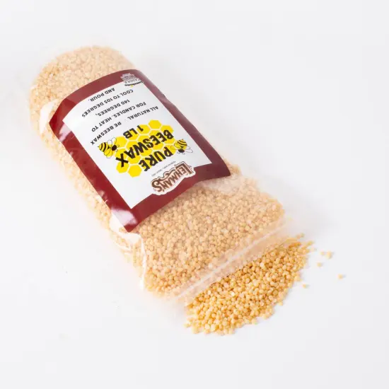 Lehman's Candle Making Beeswax, All Natural, Yellow Pellets, 1 Pound Bag {1}