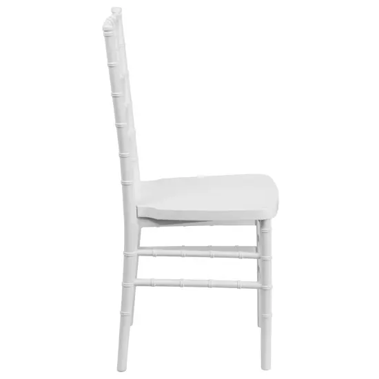 Emma and Oliver Wedding & Event Resin Stacking Chiavari Dining Chair White {5}