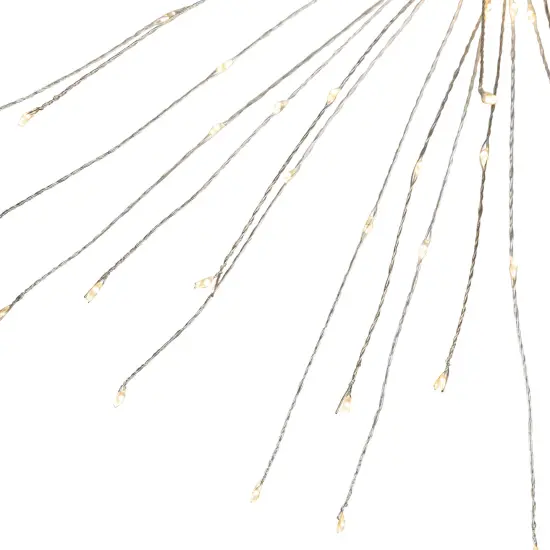 Northlight LED Lighted Firework Green Branch Christmas Decoration - Micro Fairy Warm White - 20" {6}