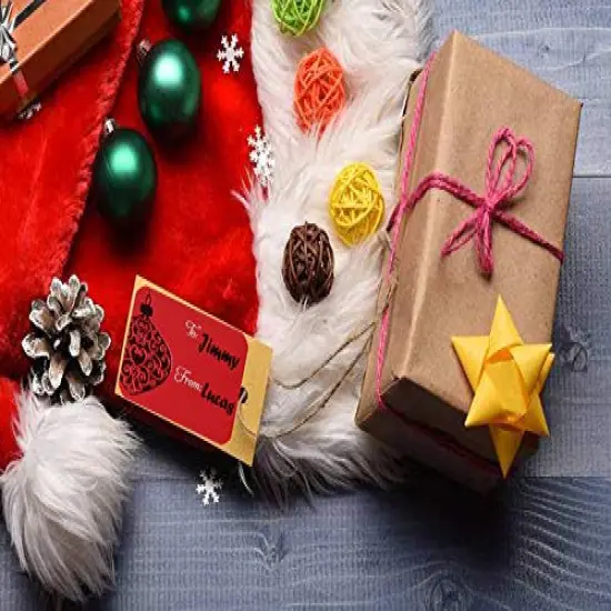 Christmas Sticker Labels,Self Adhesive Gift Stickers Holiday Gift Name Decals for Present/Wrapping Paper Decorations (100 Count) {3}