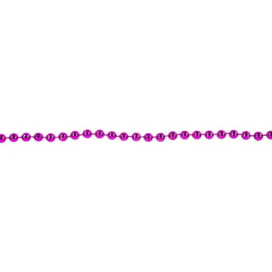 Northlight Shiny Beaded Christmas Garland -15' x .25" - Pink - Unlit {6}