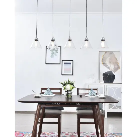 Histoire 5 light chrome Pendant {6}