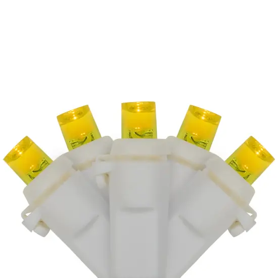 Northlight LED Wide Angle Christmas Lights - Yellow - 33' White Wire - 100 ct {1}