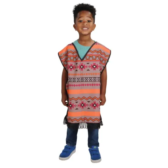 Kaplan Early Learning Company Festive Multiethnic Mexican Poncho Boy Garment {1}