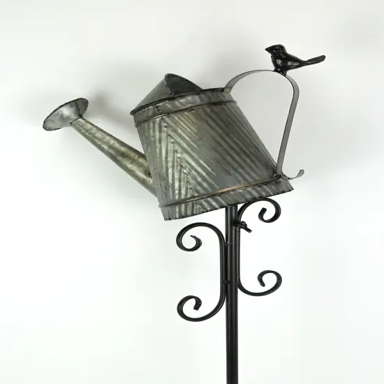 Metal Outdoor Decorative Garden Stake Watering Can Birdhouse Yard Decor Art {3}