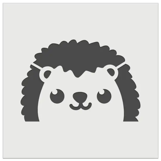 Peeking Hedgehog Wall Cookie DIY Craft Reusable Stencil {7}