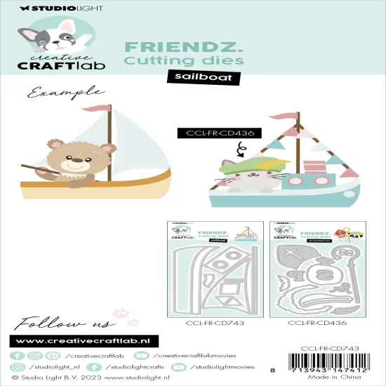 Studio Light Friendz Cutting Die-Nr. 743, Sailboat {3}