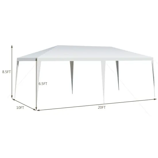 10 x 20 Feet Waterproof Canopy Tent with Tent Peg and Wind Rope {4}