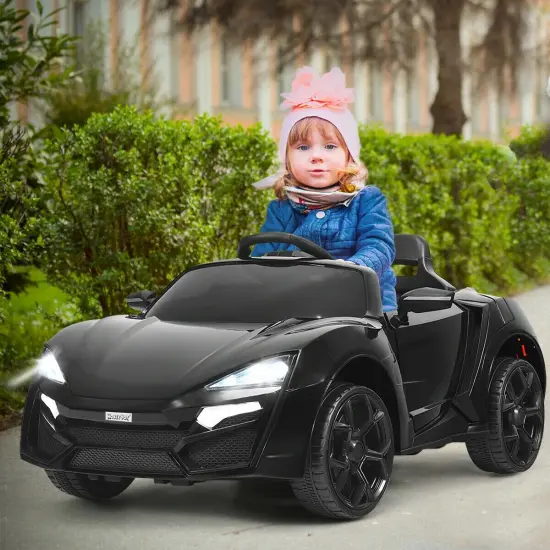 12V 2.4G RC Electric Vehicle with Lights Lights Black {2}