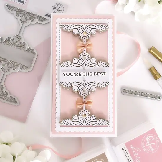 Pinkfresh Studio Press Plate-Deco Sentiment Backdrop {4}